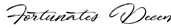 Fortunates December font
