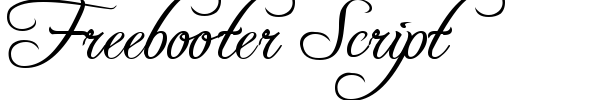 Freebooter Script font