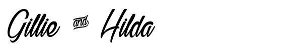 Gillie & Hilda font