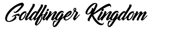 Goldfinger Kingdom font