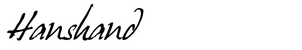 Hanshand font