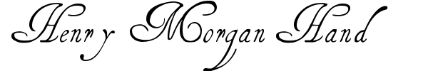 Henry Morgan Hand font