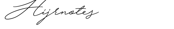 Hijrnotes font