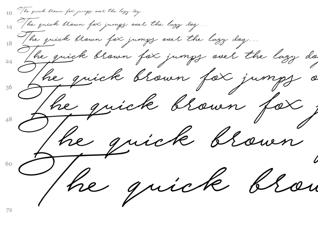 Hijrnotes font waterfall