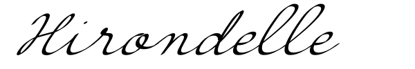 Hirondelle font