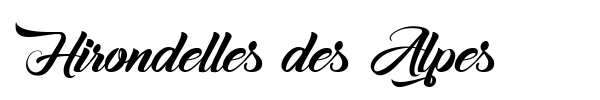 Hirondelles des Alpes font