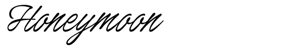 Honeymoon font