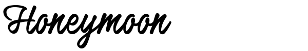 Honeymoon font preview
