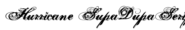 Hurricane SupaDupaSerif font