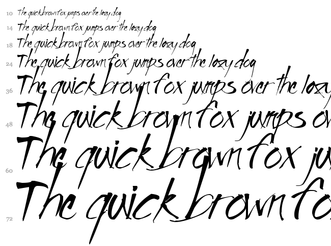 Impronta font waterfall