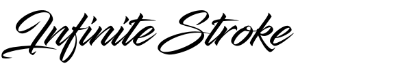 Infinite Stroke font preview