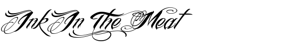 Ink In The Meat font