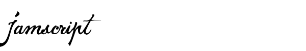 Jamscript font