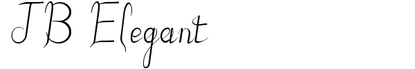 JB Elegant font