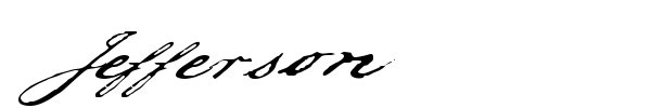 Jefferson font