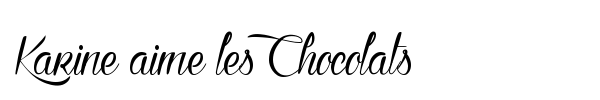 Karine aime les Chocolats font