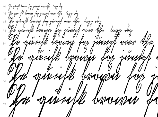 Kurrent Kupferstich Thin font waterfall