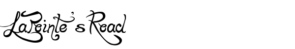 LaPointe's Road font