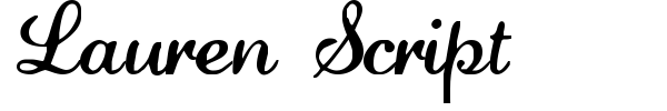 Lauren Script font
