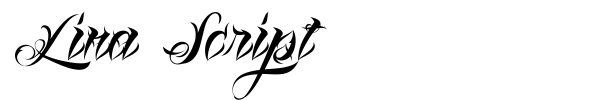 Lina Script font preview