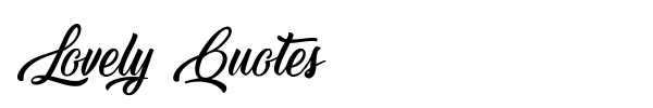 Lovely Quotes font