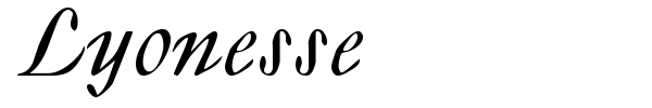 Lyonesse font