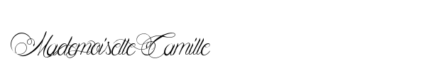 Mademoiselle Camille font