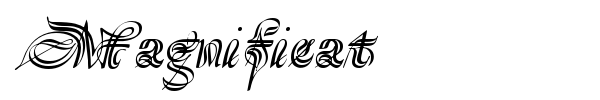 Magnificat font