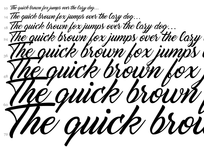 Marguerite font waterfall