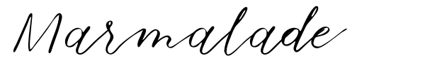 Marmalade font