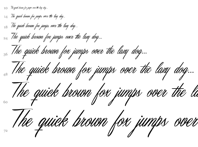 Masterics font waterfall