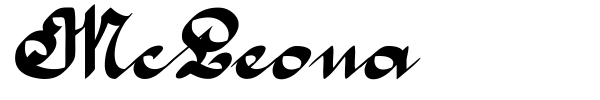 McLeona font preview