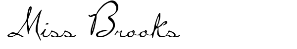 Miss Brooks font