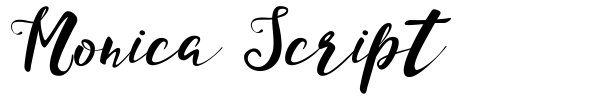 Monica Script font