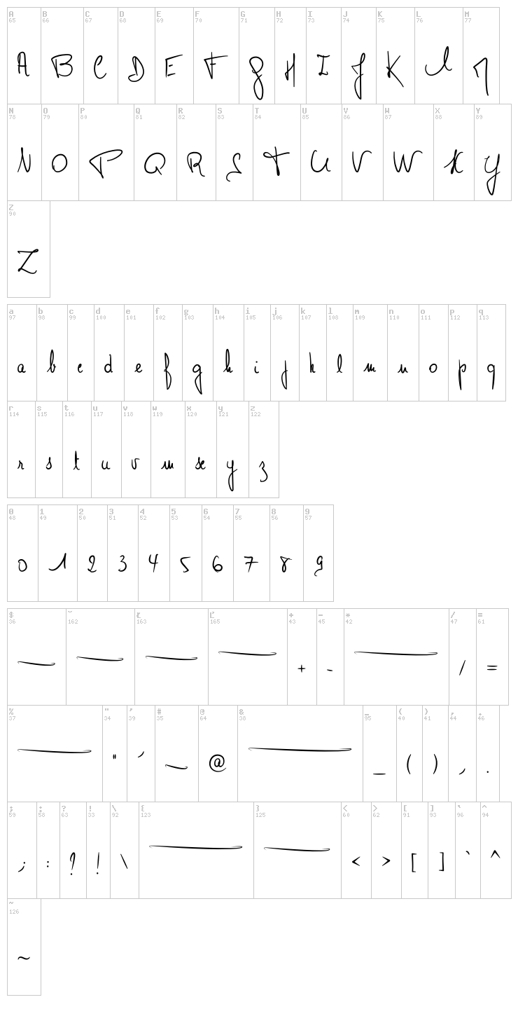 Monsieur Pomme font map