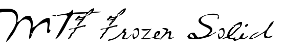 MTF Frozen Solid font