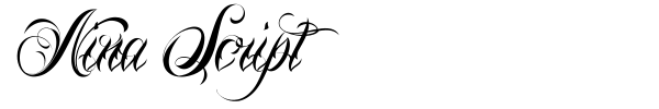 Nina Script font