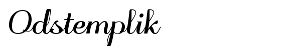 Odstemplik font