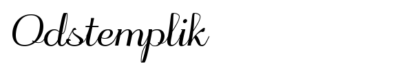 Odstemplik font preview