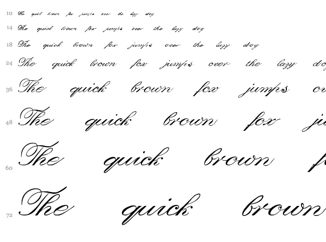 Orphiel font waterfall