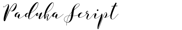 Paduka Script font