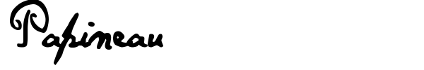 Papineau font