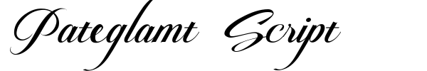 Pateglamt Script font