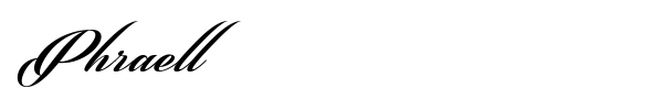 Phraell font