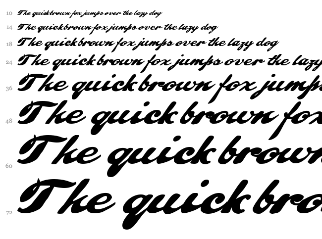 Pullman font waterfall