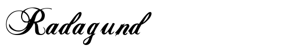 Radagund font preview