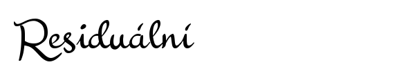 Residu?ln? font