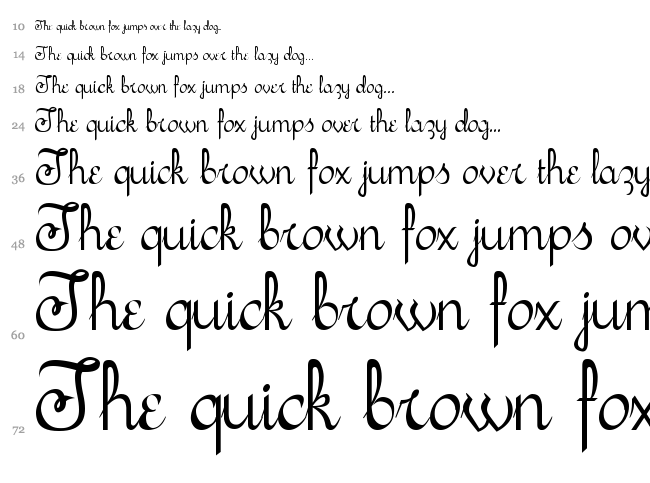 Sachiko font waterfall
