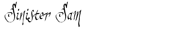 Sinister Sam font