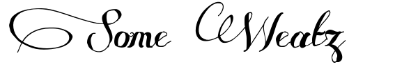 Some Weatz font
